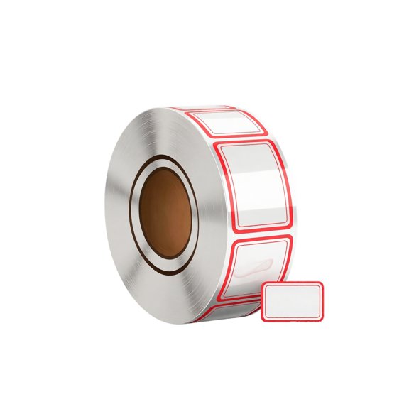 Self Adhesive Thermal Label Roll Rectangular Blank Writable Stickers for Organizing Shipping Barcoding Inventory Filing Packaging