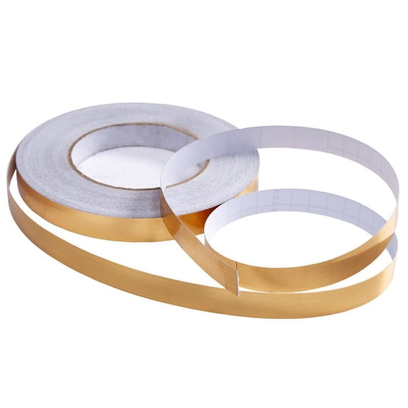 Self-Adhesive Tile Decorative Adhesive Tape, Waterproof Joint Line Tape, for Floors, Walls, Ceilings, Doors and Windows, Home Deco (0.5cmx50m), Gold)