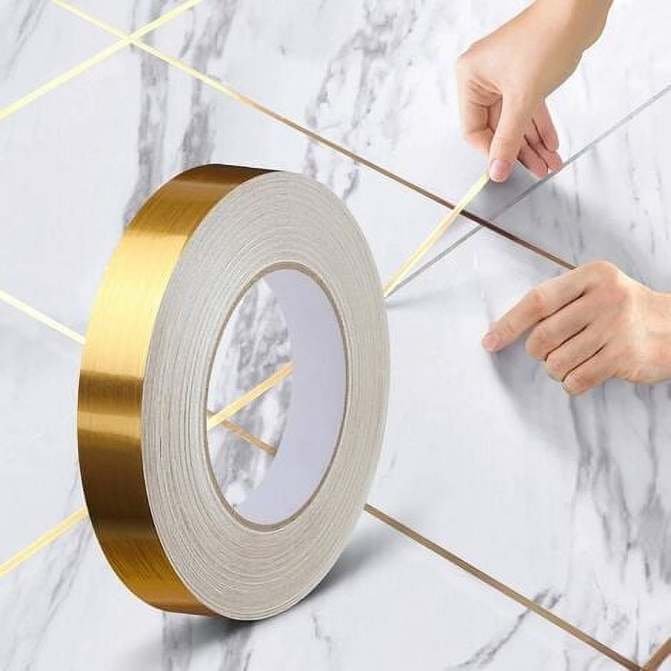 Self Adhesive Tile Decorative Tape, Waterproof Joint Line Strip, for
