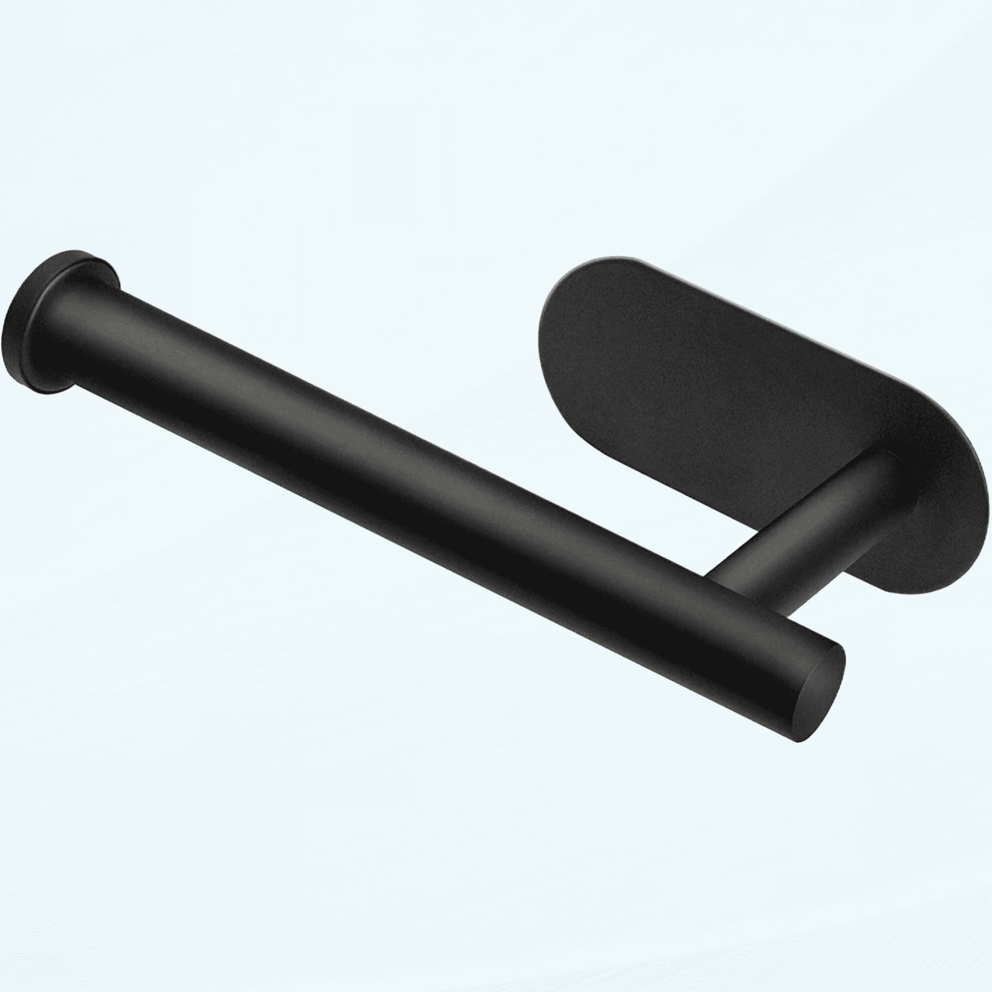 Self-Adhesive Toilet Paper Holder for Kitchen Washroom BathroomQuick Installation No Drilling, Stainless Steel Matt Black Toilet Paper Holder Wall Mount