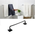 thumbnail image 1 of Self Adhesive Towel Rod Bar Wall Bath Towel Holder Rail Rack For Kitchen Bathroo/ Black Short Storage Rack, 1 of 7