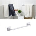 thumbnail image 1 of Self Adhesive Towel Rod Bar Wall Bath Towel Holder Rail Rack For Kitchen Bathroo/ White Long Storage Rack, 1 of 6