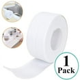 thumbnail image 1 of Self-Adhesive Tub Caulking Sealing Tape for Kitchen Sink Toilet Bathroom Shower and Bathtub Floor Wall Edge Protector, 11 ft Length, White, 1 of 7