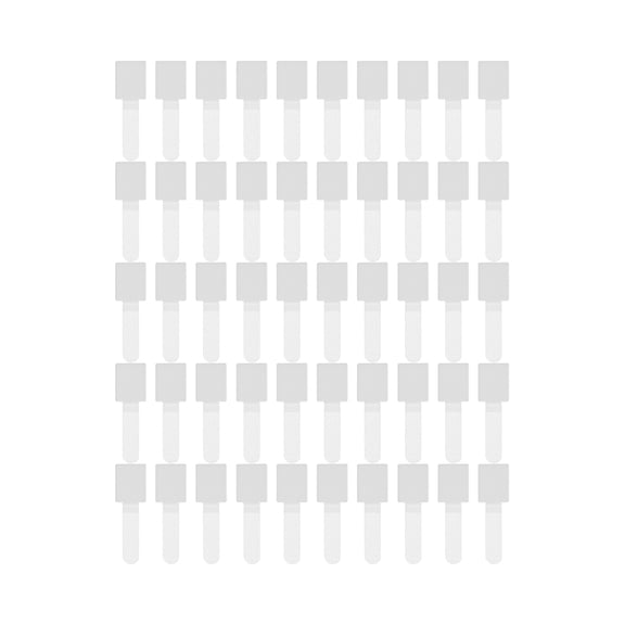 Self-Adhesive Under Desk Cord Organizers (50 PCS), Reusable Hook and Loop Straps for Charging Cables, Appliances & Christmas Light Wiring