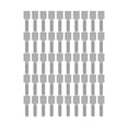 thumbnail image 1 of Self-Adhesive Under Desk Cord Organizers (50 PCS), Reusable Hook and Loop Straps for Charging Cables, Appliances & Christmas Light Wiring, 1 of 6