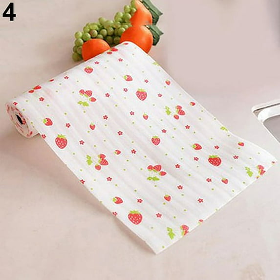 Self Adhesive Vinyl Decorative Floral Shelf Drawer Liner Paper Peel and Stick Wallpaper for Cabinets Shelves Dresser Drawer Furniture Wall Sticker Crafts Decal