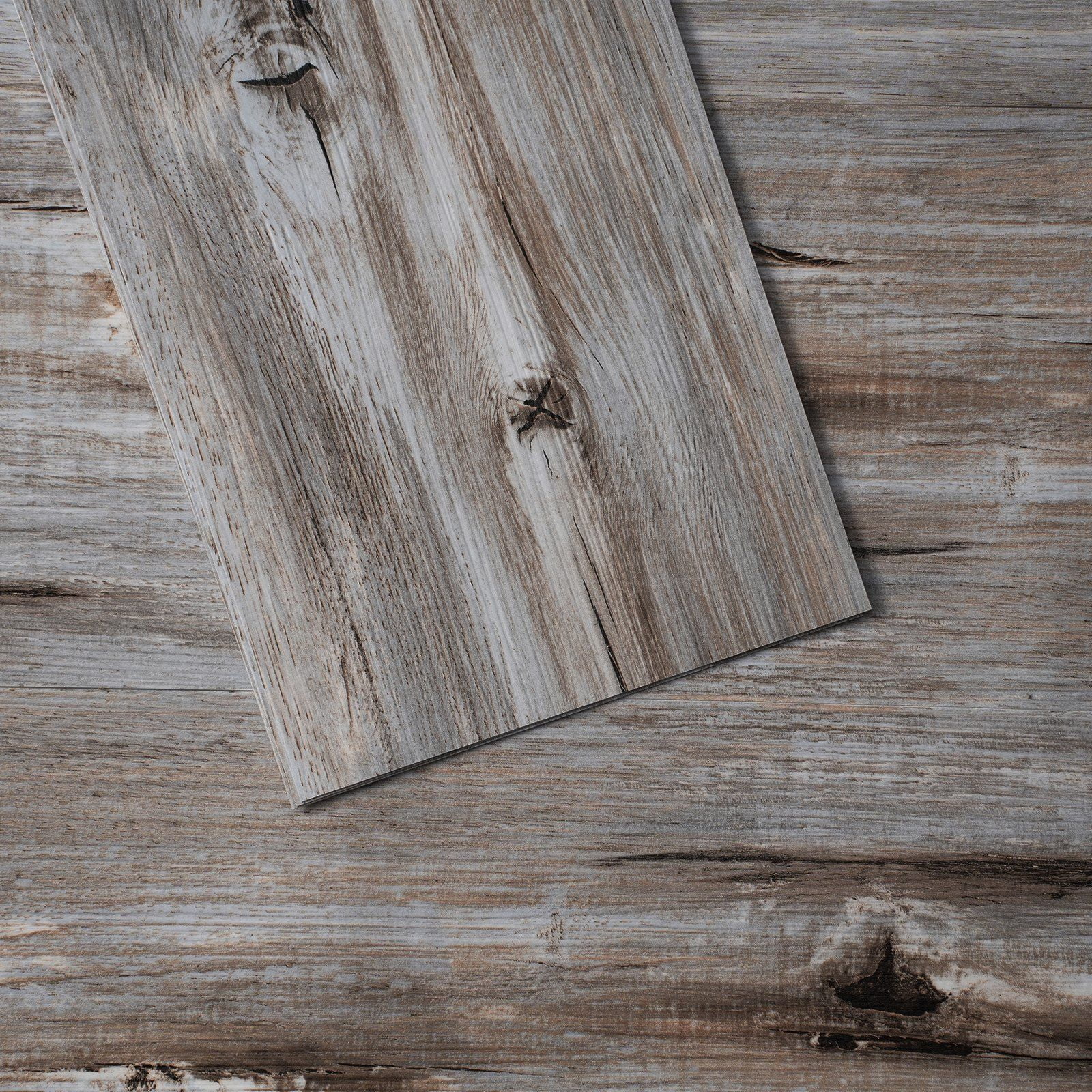 Self Adhesive Vinyl Floor Tiles 36 x 6 Inch 36 Tiles 0.62mm Thick Peel and Stick Vintage Wood Grain DIY Flooring for Kitchen Dining Room Bedroom Bathroom Easy Home Decor