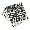 thumbnail image 1 of Self Adhesive Vinyl Letter Alphabet Number Stickers,Black 1" 76 Count/Sheet,6 Pack, 1 of 5