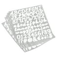 thumbnail image 1 of Self Adhesive Vinyl Letter Alphabet Number Stickers,White 1" 76 Count/Sheet,6 Pack, 1 of 5
