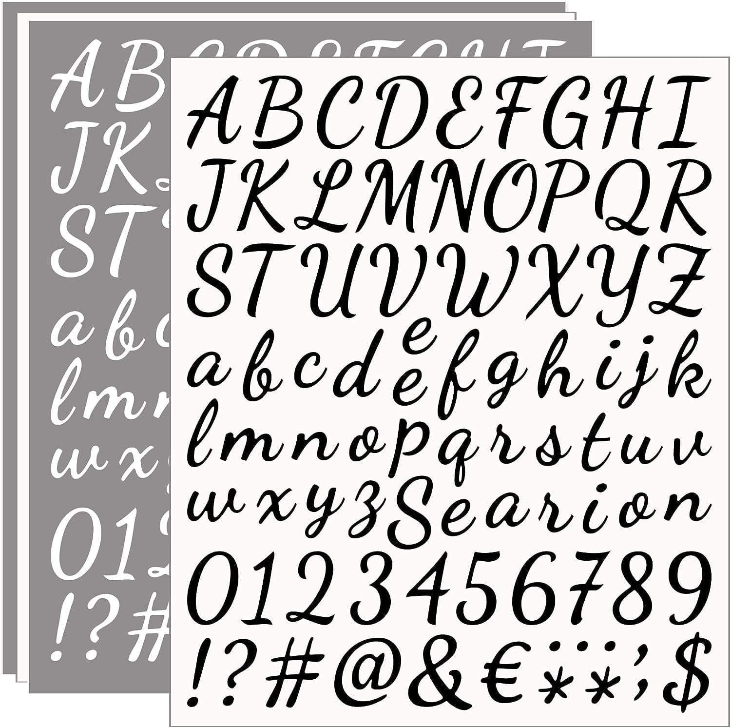 Self Adhesive Vinyl Letter Stickers Kit Alphabet Number Stickers