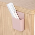 thumbnail image 1 of Self-Adhesive Wall Mount Remote Holder Organizer No-Drill Wall Storage Box for Remotes, Phones & Home Supplies Adhesive Remote Caddy, Wall-Mounted Phone Holder, Self-Stick Storage Organizer(Pink), 1 of 5