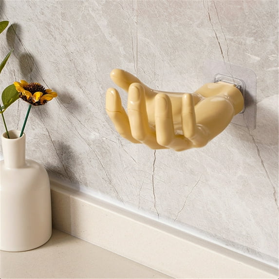 Self Adhesive Wall Mount Storage Rack | 6-Compartment Organizer for Bathroom, Office & Kitchen | Holds Earphones, Pens, Toothbrush & More | No Drill Installation with Double-Sided Tape