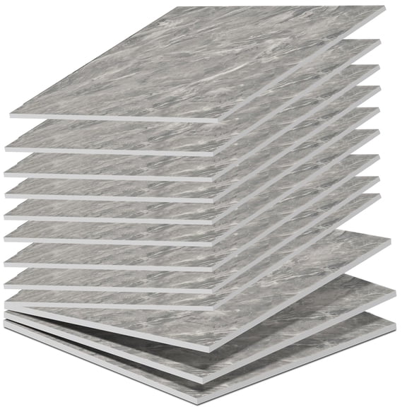 Self Adhesive Wall Tiles,Bexikou 12 Pieces 11.8x11.8in Marble Pattern Backsplash Panels,Waterproof Washroom Wall Panels for Kitchen, Dining Room, Bedrooms & Bathrooms by Achim Home Decor