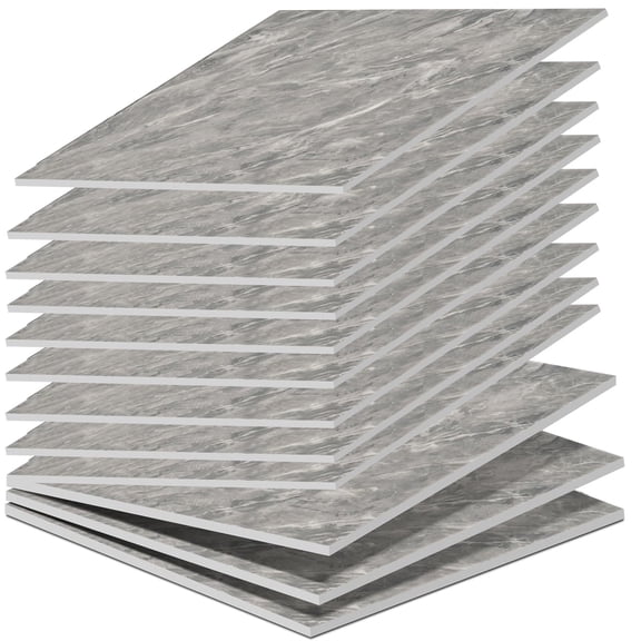 Self Adhesive Wall Tiles,Bexikou 12 Pieces 11.8x11.8in Marble Pattern Backsplash Panels,Waterproof Washroom Wall Panels for Kitchen, Dining Room, Bedrooms & Bathrooms by Achim Home Decor