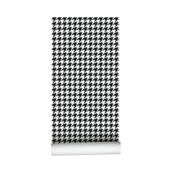 Self Adhesive Wallpaper Houndstooth Contact Paper Drawer Locker Sticker
