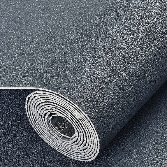 Self-Adhesive Waterproof Thickened Wallpaper 19.7x110 inch Embossed Glitter Striped for Bedroom Living Room Background Peel and Stick DIY Furniture Upgrade