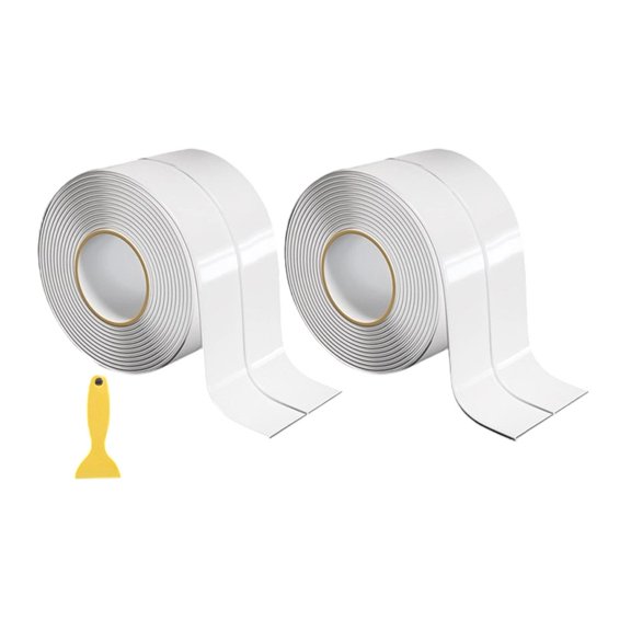 Self-Adhesive White PVC Baseboard Trim - 7m Flexible Wall Molding for Kitchen &
