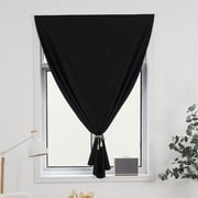 Self Adhesive Window Curtain 47x79 Inch, No Drill Sunshade Cover for Bedroom, Light Blocking Darkening Curtain