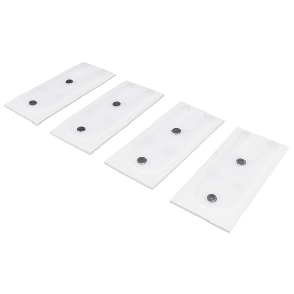 Self-Adhesive Window Wind Block Sliding Door and Window Seal Weather Stripping Draft Stopper Protection Pad 4.1 x 1.8 in / 10.3 x 4.6 cm, 4-Pack