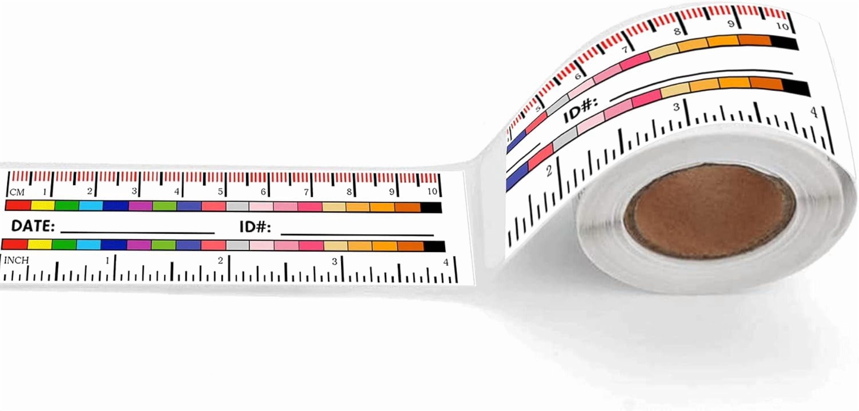 Wound Rescue Ruler Chart Self-Adhesive Wound Measurement Tools Sticker 100 pcs Wound Measuring ...