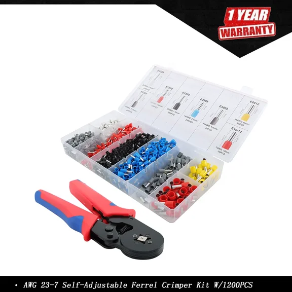 Self-Adjustable Ratchet Wire Crimper For Awg237 Electrical Wire Connectors