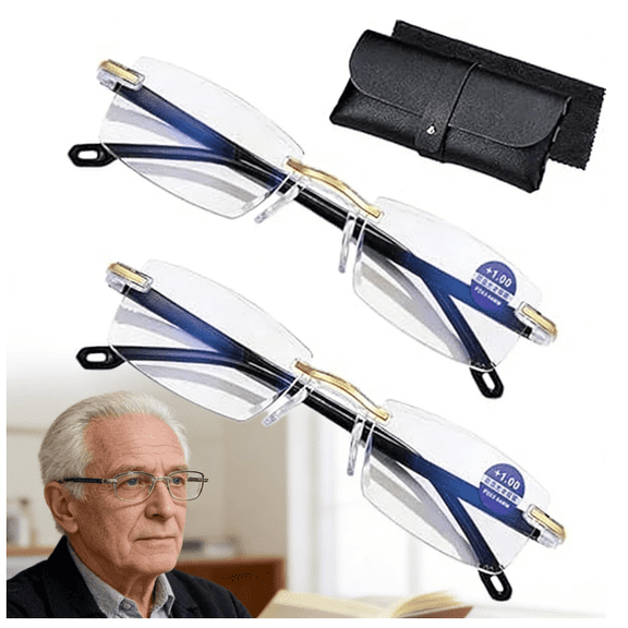 Self Adjusting Glasses Far And Near, Blue Self Adjusting Intelligent Dual Focus Auto Focus Reading Glasses For Men Women