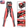 thumbnail image 1 of Self-Adjusting Insulation Wire Stripper Cutter Crimper Terminal Tool Pliers 8", 1 of 5