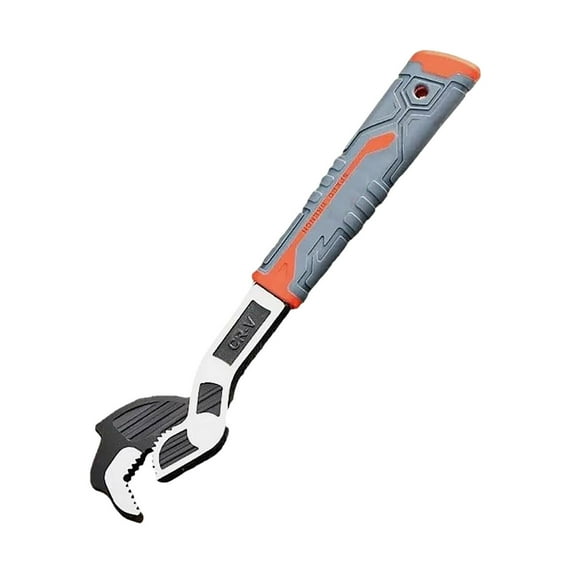 Self Adjusting Pipe Wrench - Heavy Duty Alloy Steel, 6-inch, 3-Sided Tooth Design for Plumbing, Automotive & Carpentry Work