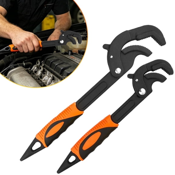 Self-Adjusting Pipe Wrench Set - Automatic Plumbing Wrench - Multi-Size Pipe Tool - Set