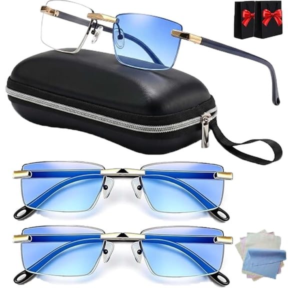 Self Adjusting Smart Lenses Auto Focus Glasses,2027 Liquid Lens Auto Adjusting HD Reading Glasses for Near and Far