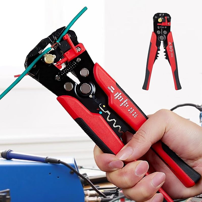 Self Adjusting Wire Stripper 3 in 1 Automatic Wire Cutting Crimping ...