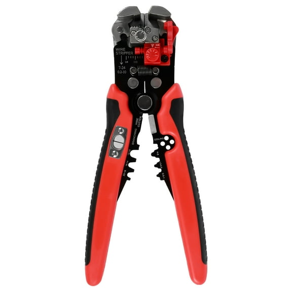 Self Adjusting Wire Stripper 3 in 1 Multifunctional Automatic Wire Stripper Tool Heavy Duty Wire Stripper Plier 10-24 AWG Cable Stripping Cutter Wire Stripping Hand Tool for Electronics