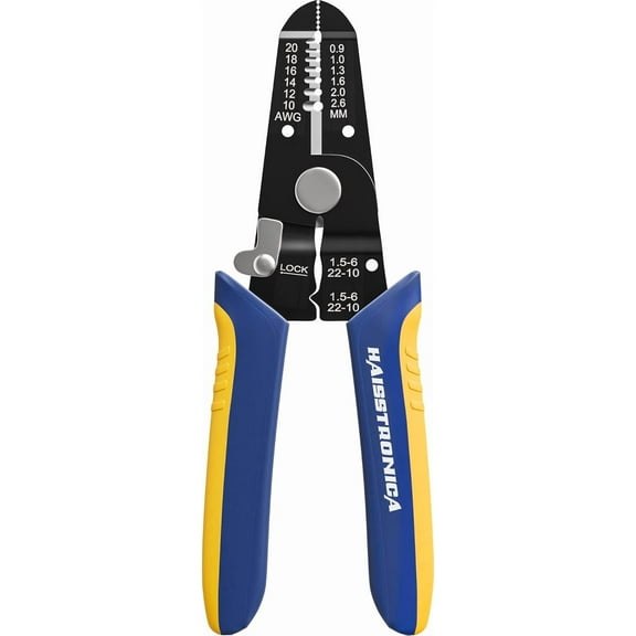 Self-Adjusting Wire Stripper, 3 in 1 Stripper/Cutter/Crimping Heavy Duty Automatic Electrical Wire Strippers for 10-24 AWG