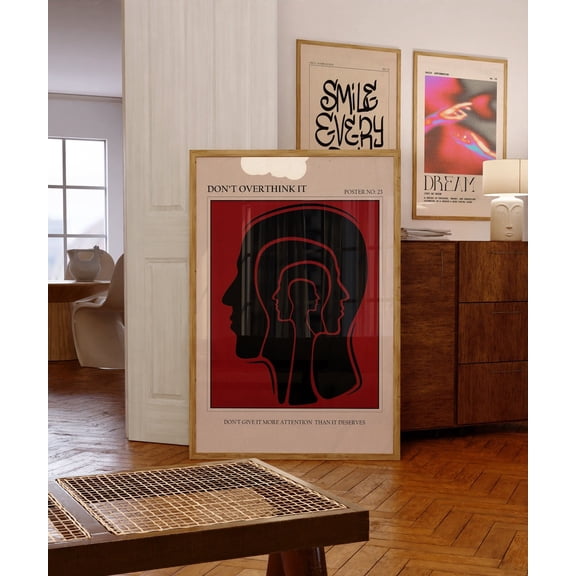 Self Affirmation Retro Gradient Poster Unframed Paper Print