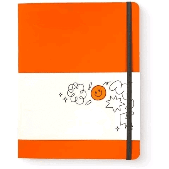 Self-Awareness Guided Journal for Women, Daily Self-Care Planner with Prompts, Motivation Gratitude & Mental Health Journal, Leather Soft Cover Mindfulness Habit Tracker, 8.2" x 6.5", Orange$$Office