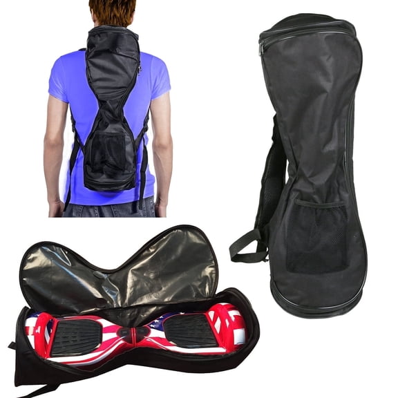 Self-Balancing Scooter Carrying Backpack Bag for 6.5" 7" and 8" Two-Wheel Hover Board Bag Smart Balancing Scooters Storage Case Black