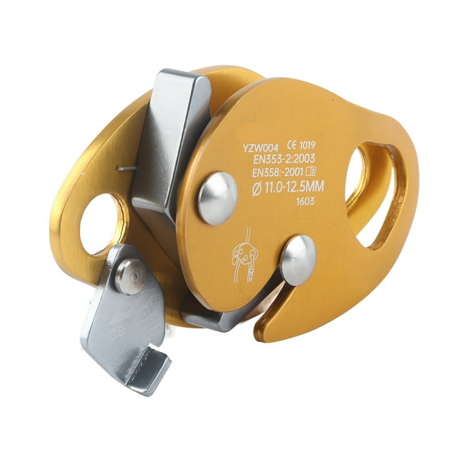 Self Braking Stop Descender for 11‑12.5mm Rope Clamp Grab Rescue Rappel