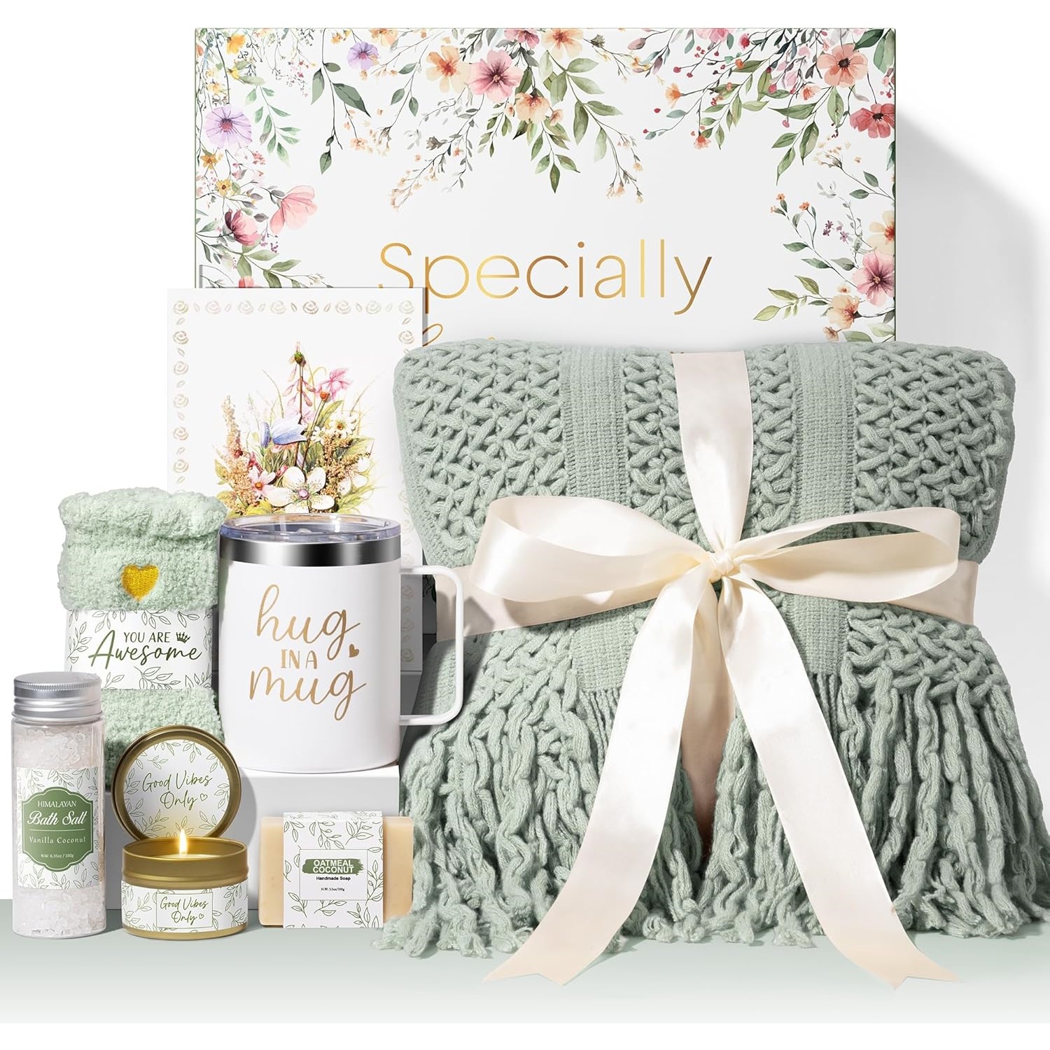 Build A Grandma Gift Box Bundle – Tote, Tumbler & Keychain Wallet Set For Christmas, Birthday, Mother's Day