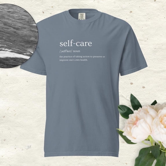 Self Care Heavyweight T-Shirt (Blue Jean, S)