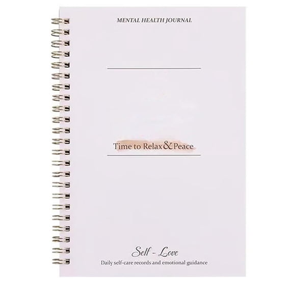 Self Care Journal, Czzoypi Guided Daily Reflection Book, 50 Sheets Mental Health Gratitude Mindfulness Affirmations Planner for Stress Relief, White