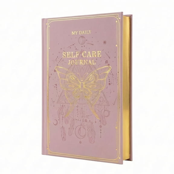 Self-Care Journal for More Happiness, Optimism, Affirmation & Reflection, Gratitude Journal with Guided Prompts, Inspirational Quotes, Mood Tracker, Undated Daily Journals for Women & Men (Purple)