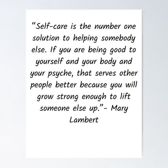 Self- Care Poster- Unframed Poster | Wall Art | Perfect For Home Decor & Gifts, 8x12