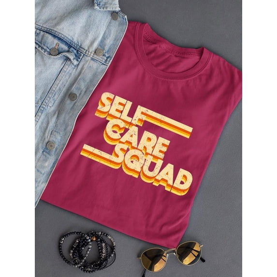 Self Care Squad Crop Tee Women's -SelectDesign Designs