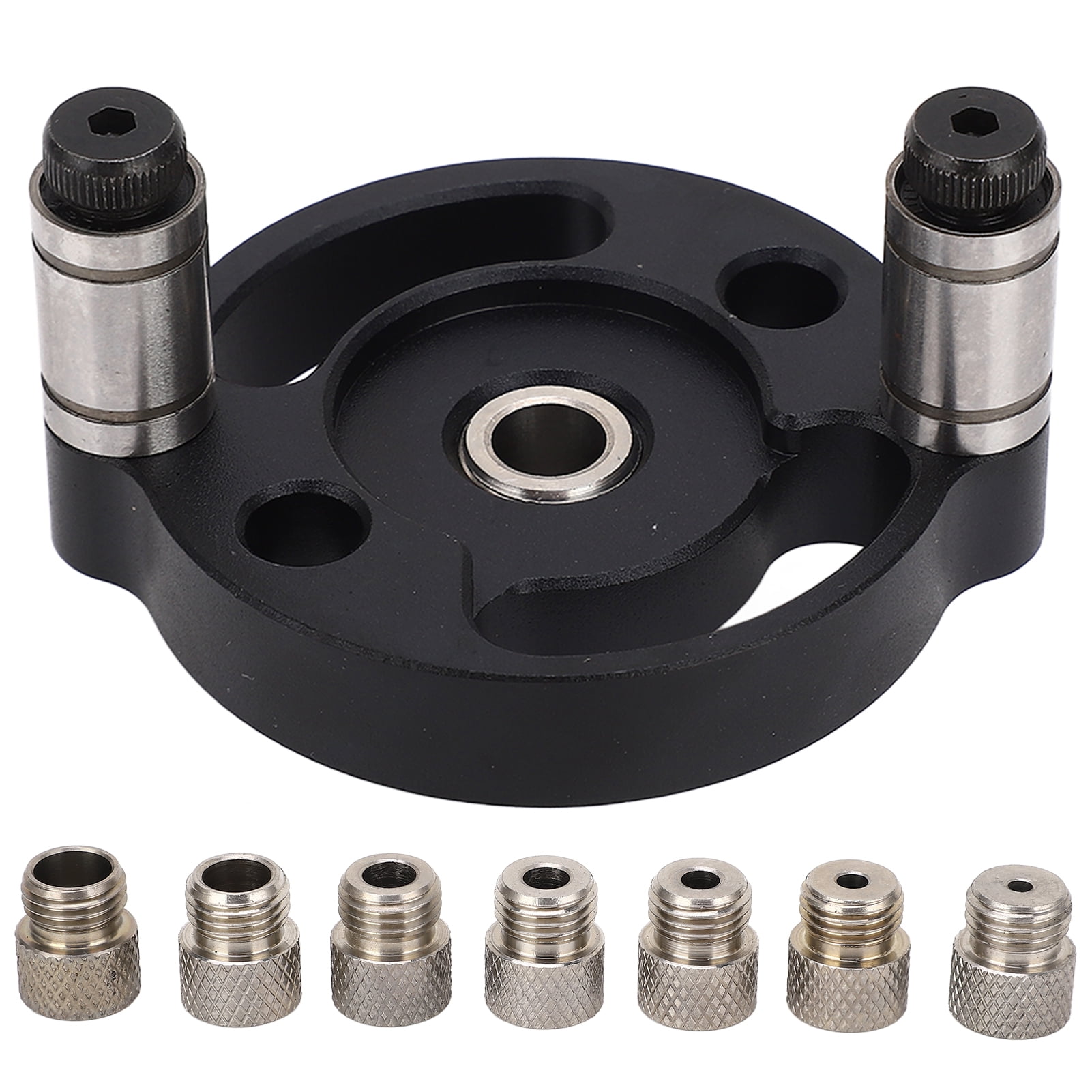 Self Centering Dowel Jig Single Hole Position Woodworking Doweling Jig Hole Punch Drill Locator Black