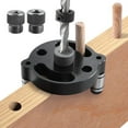 thumbnail image 1 of Self Centering Dowel Jig Wood Dowel Hole Drilling Woodworking Positioner Locator, 1 of 7