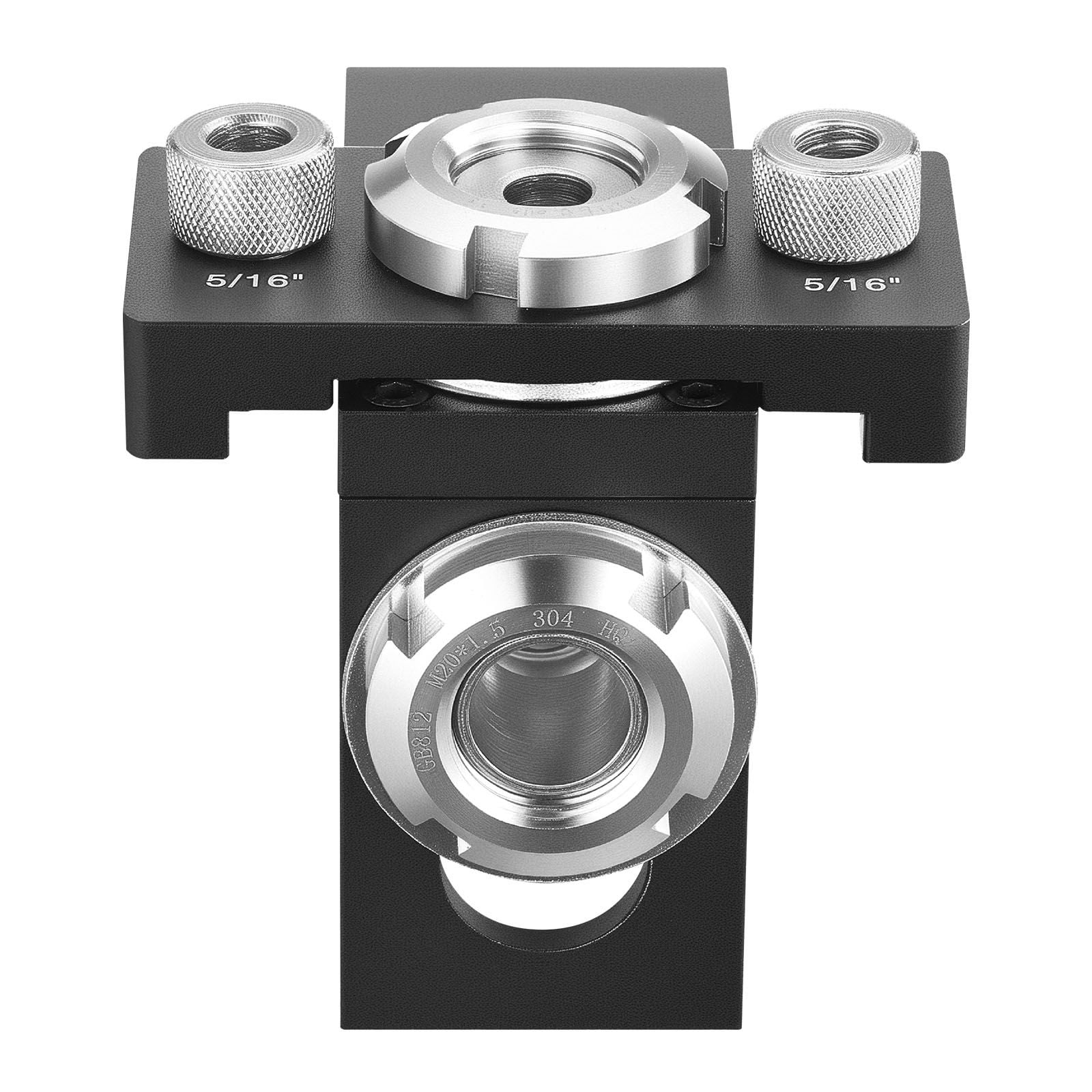 Self-Centering Doweling Jig Kit – Includes 3 Drill Bits & Depth Stops – Precision Woodworking Tool for Perfectly Aligned Holes (Ideal for Cabinets, Furniture & DIY Projects)