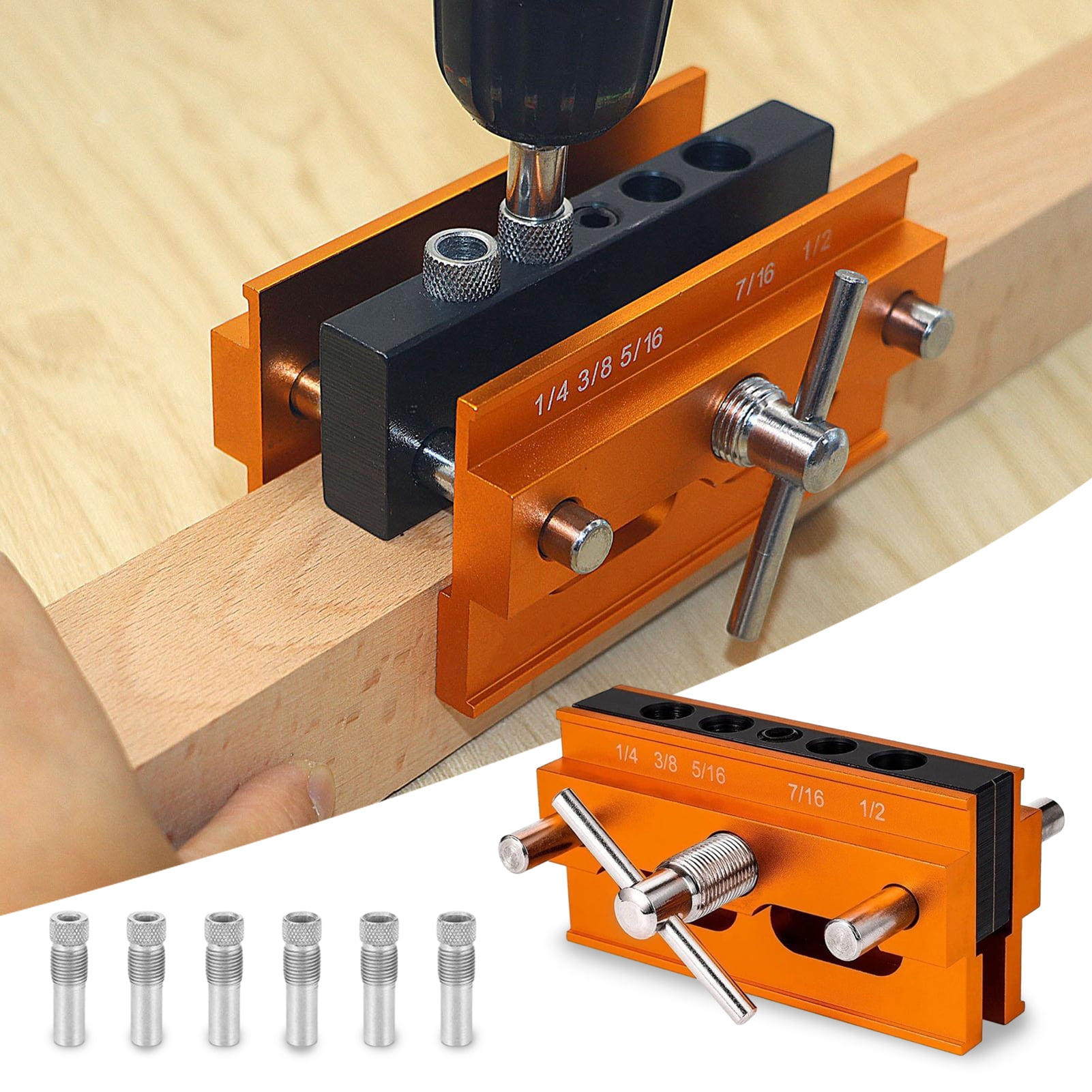 Self Centering Doweling Jig for Straight Holes Adjustable Woodworking ...