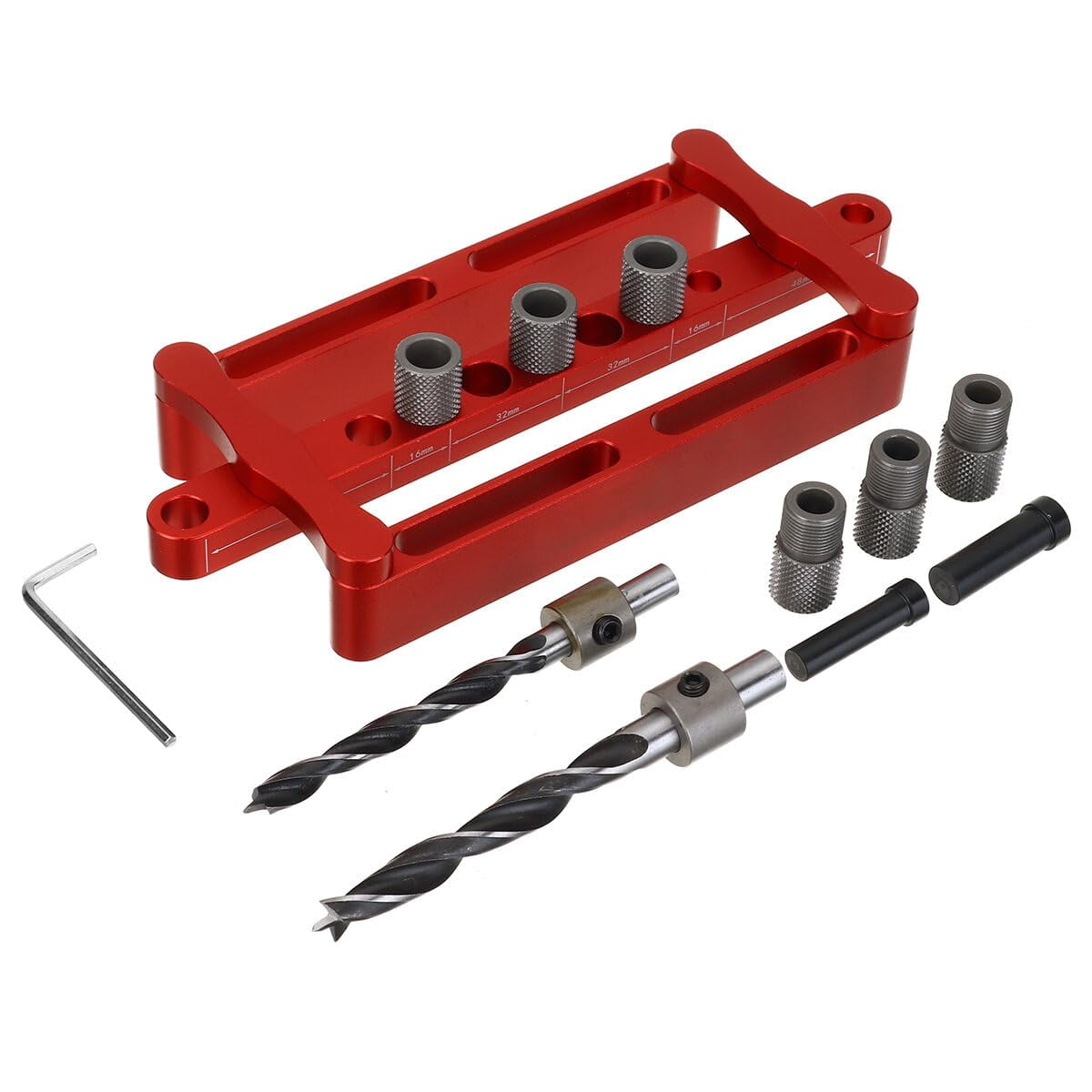 Self Centering Dowelling Jig Metric Inch Dowel Punch Locator Drilling Tools for Woodworking