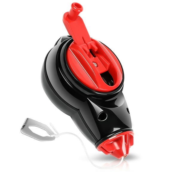 Self-Chalking Cotton Cord in Durable Case - 100 ft. Plumb Bob Chalk Line Reel with Powder, Snap Closure