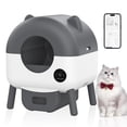 thumbnail image 1 of Self-Cleaning Cat Litter Box, 76L Large Capacity Automatic Litter Box with App Control, Safety Sensors, Odor Free, Quiet Operation, 1 of 14
